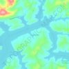 Mapa topográfico Itupararanga, altitude, relevo