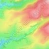 Mapa topográfico Puech du Serre, altitude, relevo