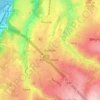 Mapa topográfico Barchon, altitude, relevo