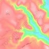 Mapa topográfico Soganli Valley, altitude, relevo