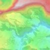 Mapa topográfico Mare à Martin, altitude, relevo