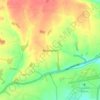 Mapa topográfico Rodmarton, altitude, relevo