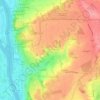 Mapa topográfico Le Creuzat, altitude, relevo