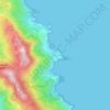 Mapa topográfico Giglio Porto, altitude, relevo