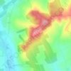 Mapa topográfico Rouge Mont, altitude, relevo