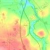 Mapa topográfico Wreay, altitude, relevo