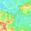 Mapa topográfico Le Moulin Sebrot, altitude, relevo