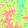 Mapa topográfico Carvoeiro, altitude, relevo