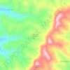 Mapa topográfico Linha Santo Antonio, altitude, relevo