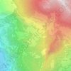 Mapa topográfico Erèsaz, altitude, relevo