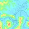 Mapa topográfico Emilia, altitude, relevo