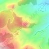Mapa topográfico Chapéu da Bruxa, altitude, relevo