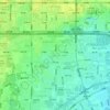 Mapa topográfico 郑常庄村, altitude, relevo