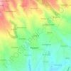 Mapa topográfico Sendang, altitude, relevo