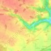 Mapa topográfico La Croix de Jubilé, altitude, relevo