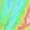 Mapa topográfico Enchaniers, altitude, relevo
