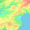 Mapa topográfico Keres, altitude, relevo