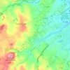 Mapa topográfico La Barrère, altitude, relevo