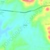 Mapa topográfico Bisvalles, altitude, relevo