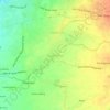 Mapa topográfico Tegal Besar, altitude, relevo