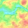Mapa topográfico Le Pont Riou, altitude, relevo