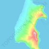 Mapa topográfico Αγριλιά, altitude, relevo