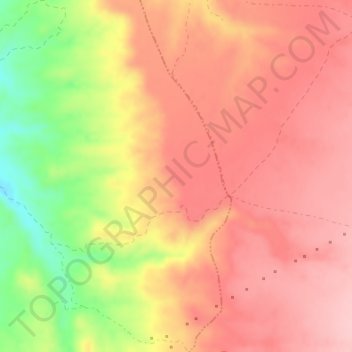 Mapa topográfico Llanos de la Parra, altitude, relevo
