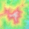 Mapa topográfico Monte d'Oro, altitude, relevo