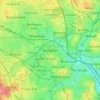 Mapa topográfico Darlaston, altitude, relevo