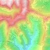 Mapa topográfico Levà, altitude, relevo