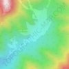 Mapa topográfico Prato di Campoli, altitude, relevo