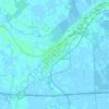 Mapa topográfico Migliarino, altitude, relevo