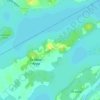 Mapa topográfico L'Île-Saint-Régis, altitude, relevo