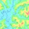 Mapa topográfico Passa Três, altitude, relevo