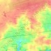 Mapa topográfico Le Ménez, altitude, relevo