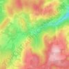 Mapa topográfico La Valette, altitude, relevo