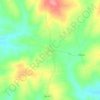 Mapa topográfico Onça, altitude, relevo