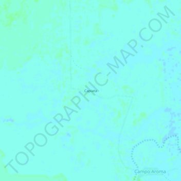 Mapa topográfico Capiata, altitude, relevo