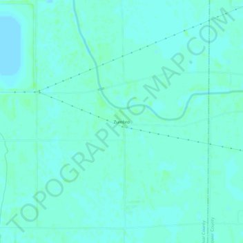 Mapa topográfico Zumbro, altitude, relevo