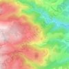 Mapa topográfico Contéol, altitude, relevo