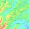Mapa topográfico la Retraite, altitude, relevo