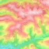 Mapa topográfico La Cloutarié, altitude, relevo