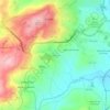 Mapa topográfico Alfarazes, altitude, relevo