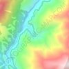 Mapa topográfico Challa, altitude, relevo