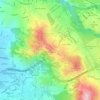 Mapa topográfico Cerro Palomas, altitude, relevo
