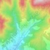 Mapa topográfico Tobbiana, altitude, relevo