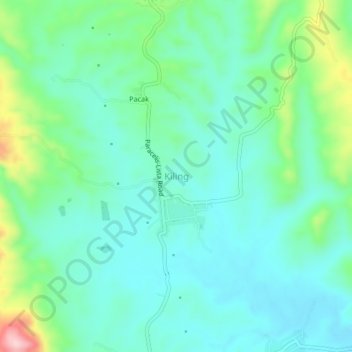 Mapa topográfico Kiling, altitude, relevo