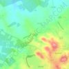 Mapa topográfico São João do Deserto, altitude, relevo