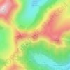 Mapa topográfico Téton de Vénus, altitude, relevo