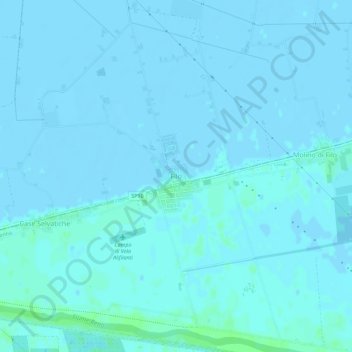 Mapa topográfico Filo, altitude, relevo